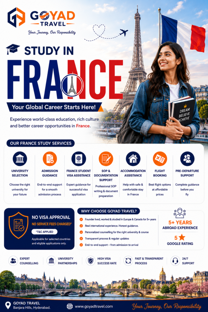 study in france from Hyderabad