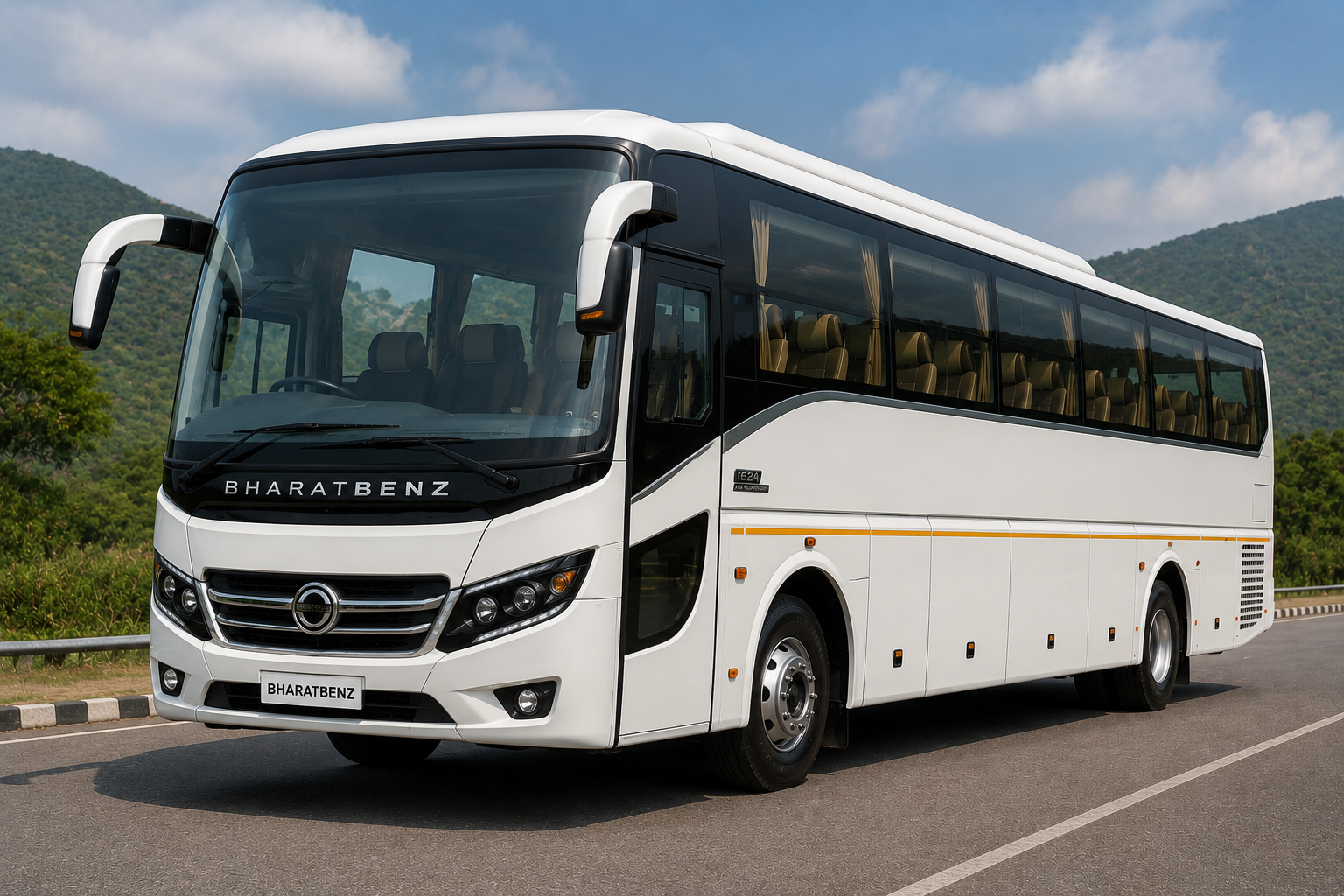 BharatBenz luxury coach corporate travel