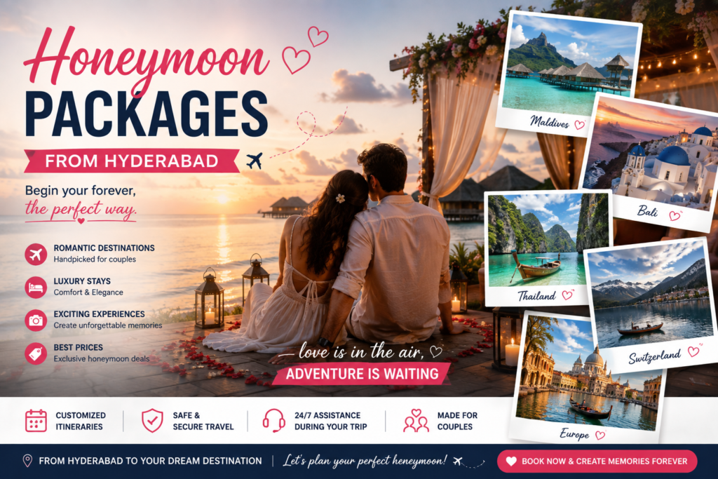 honeymoon packages from Hyderabad