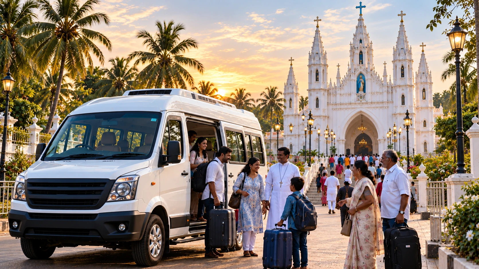Christian pilgrimage road travel from Hyderabad