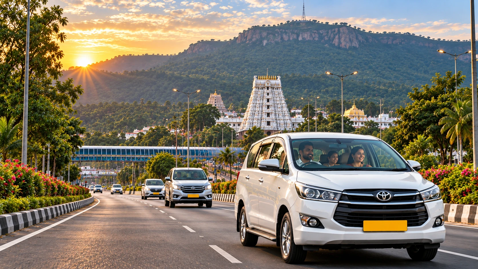 Tirupati pilgrimage travel from Hyderabad by cab